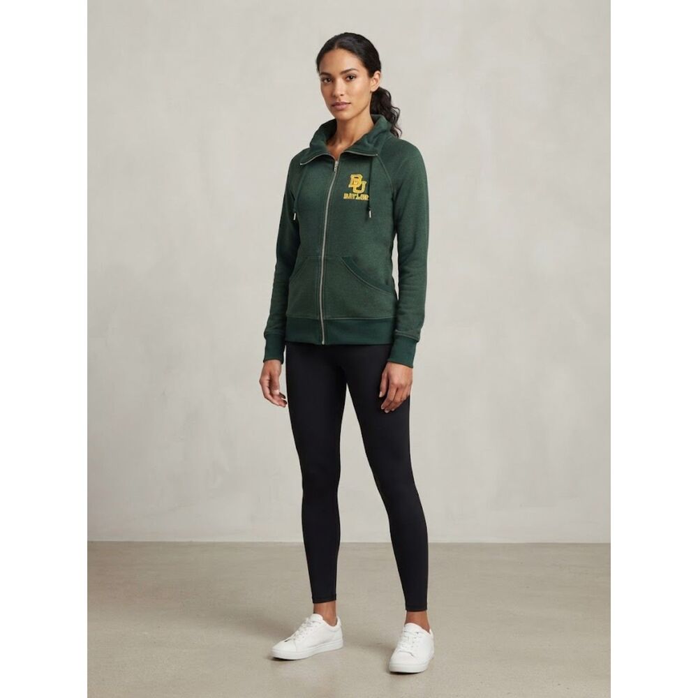 Baylor University Bears Retro Zip Hoodie XL Full Zip Hoodie Sweatshirt